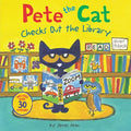 Pete the Cat Checks Out the Library: Includes Over 30 Stickers!