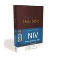 NIV, Pew and Worship Bible, Large Print, Hardcover, Burgundy