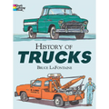 History of Trucks Coloring Book