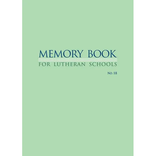 Memory Book For Lutheran Schools