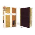 KJV, Amplified, Parallel Bible, Large Print, Leathersoft, Tan/Burgundy, Red Letter Edition: Two Bible Versions Together for Study and Comparison