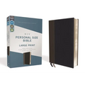 Niv, Personal Size Bible, Large Print, Leathersoft, Black, Red Letter Edition, Comfort Print