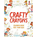 Crafty Crayons: Coloring Book for 1 Year Olds