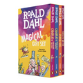 Roald Dahl Magical Gift Boxed Set (4 Books): Charlie and the Chocolate Factory, James and the Giant Peach, Fantastic Mr. Fox, Charlie and the Great Gl