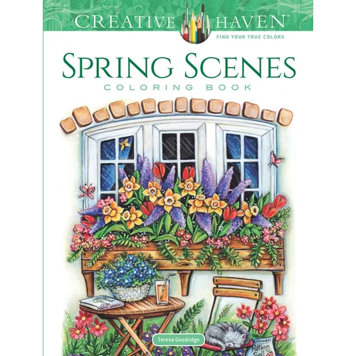 Creative Haven Spring Scenes Coloring Book