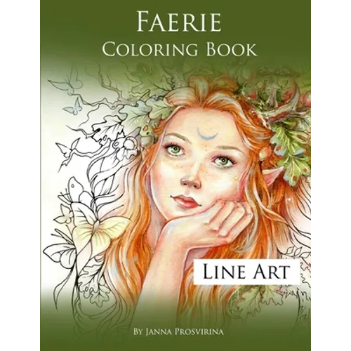 Faerie Coloring Book: Line Art