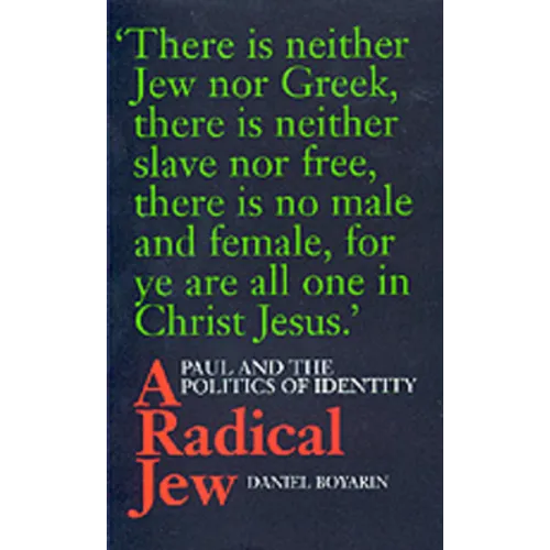 A Radical Jew: Paul and the Politics of Identity Volume 1