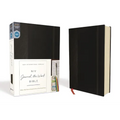 NIV, Journal the Word Bible, Hardcover, Black, Red Letter Edition, Comfort Print: Reflect, Take Notes, or Create Art Next to Your Favorite Verses