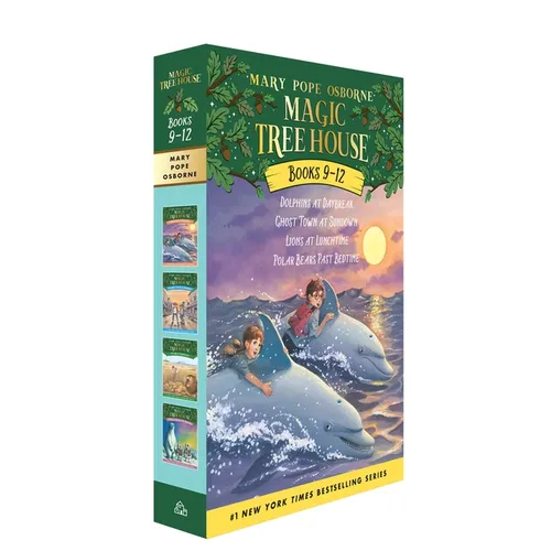 Magic Tree House Volumes 9-12 Boxed Set: Dolphins at Daybreak; Ghost Town at Sundown; Lions at Lunchtime; Polar Bears Past Bedtime