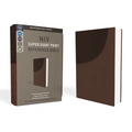 NIV, Super Giant Print Reference Bible, Imitation Leather, Brown, Red Letter Edition