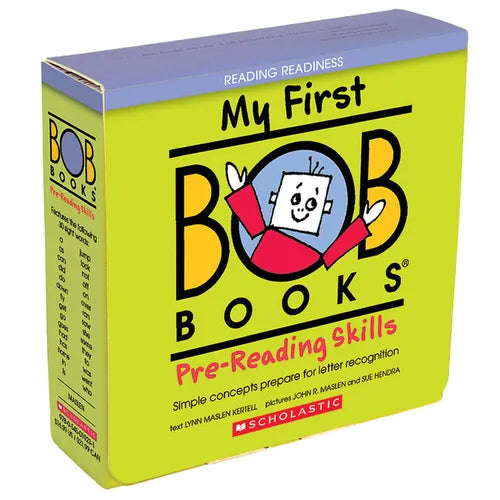 My First Bob Books - Pre-Reading Skills Box Set of 12 Paperbacks Decodable Phonics, Ages 3 and Up, Pre-K (Reading Readiness)