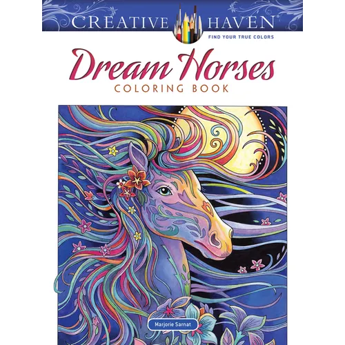 Creative Haven Dream Horses Coloring Book