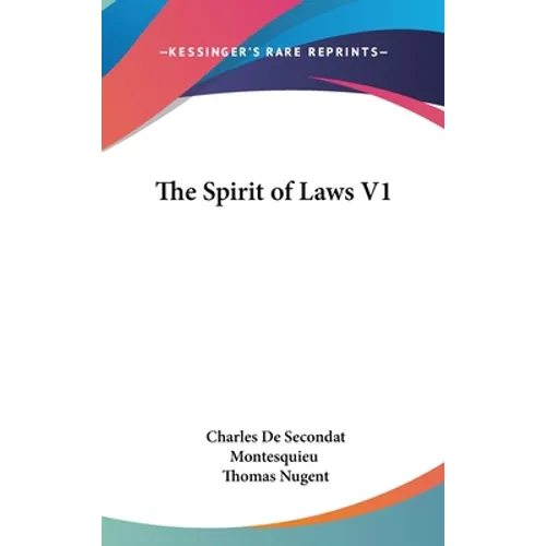 The Spirit of Laws V1