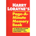 Harry Lorayne's Page-a-Minute Memory Book