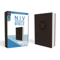 NIV, Value Thinline Bible, Imitation Leather, Gray/Black