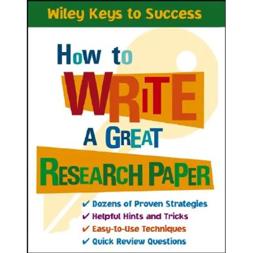 How to Write a Great Research Paper
