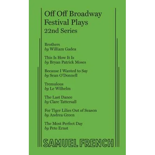 Off Off Broadway Festival Plays, 22nd Series