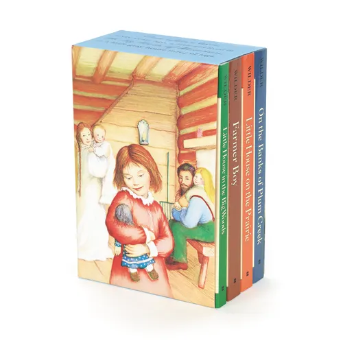 Little House 4-Book Box Set: Little House in the Big Woods, Farmer Boy, Little House on the Prairie, on the Banks of Plum Creek