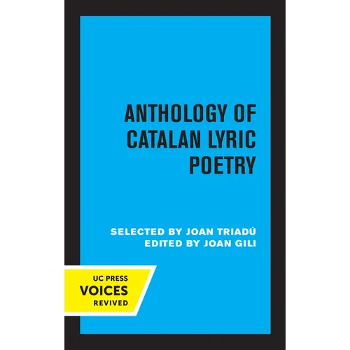 Anthology of Catalan Lyric Poetry