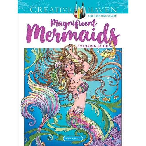 Creative Haven Magnificent Mermaids Coloring Book